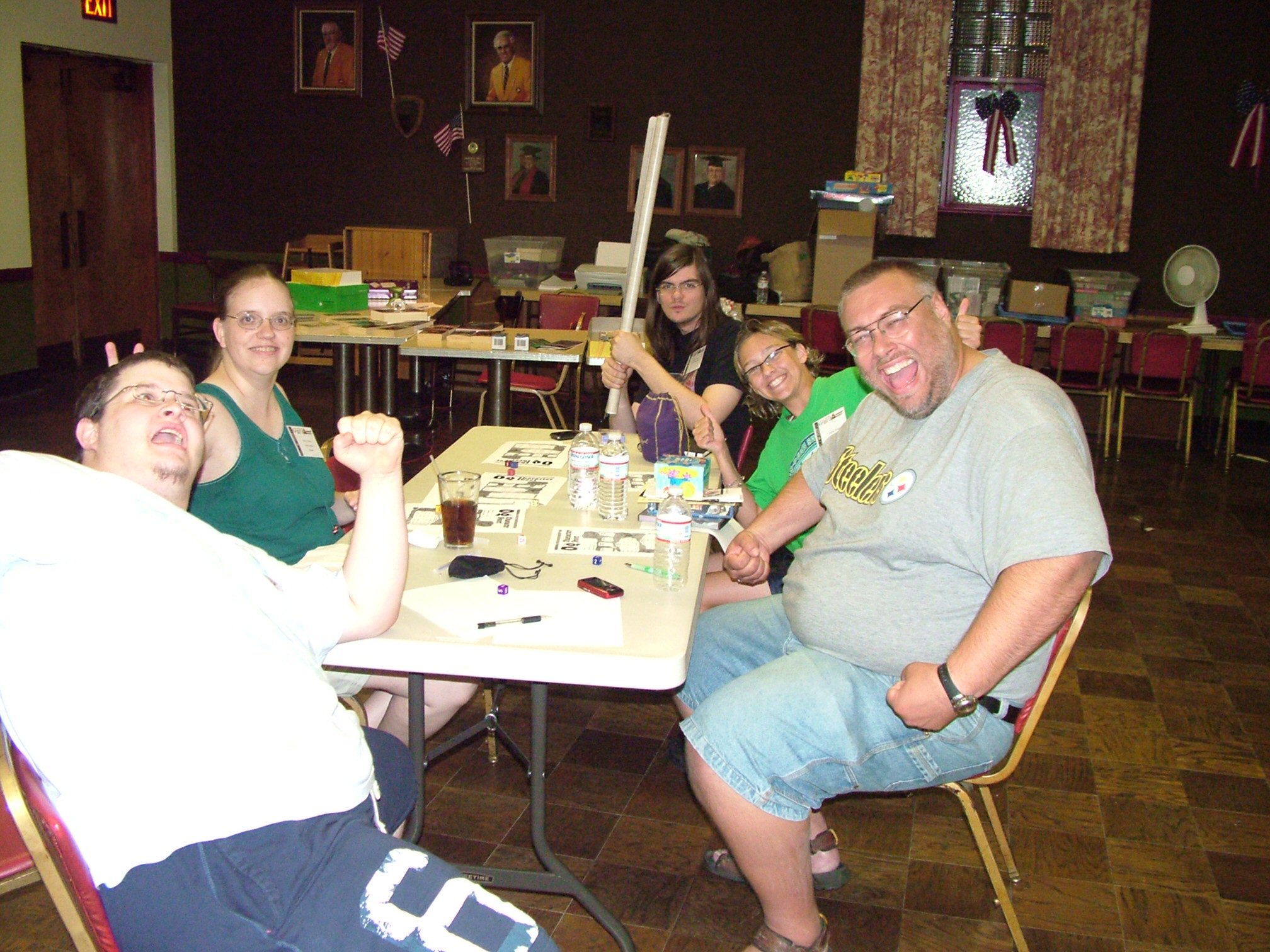 Diehard OG players late Sunday evening.